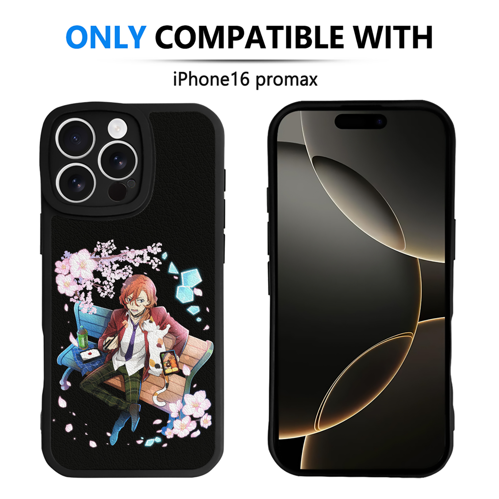 （画像用） 文豪ストレイドッグス Bungo Stray Dogs 【iPhone 16シリーズ対応】シリコンスマホケース（レザー調） 材質：シリコン